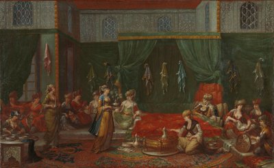 Entbindungszimmer einer angesehenen türkischen Frau, ca. 1720-37 von Jean Baptiste Vanmour