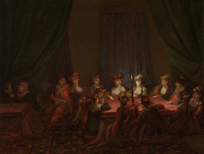 Armenische Gesellschaft beim Kartenspiel von Jean Baptiste Vanmour