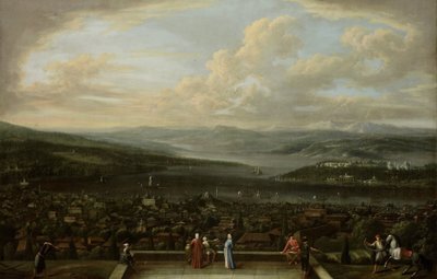 Ansicht von Istanbul von der niederländischen Botschaft in Pera von Jean Baptiste Vanmour