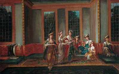 Frauen, die Kaffee trinken von Jean Baptiste Vanmour