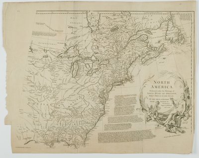 Nordamerika, graviert von Richard William Seale, 1752 von Jean Baptiste after dAnville