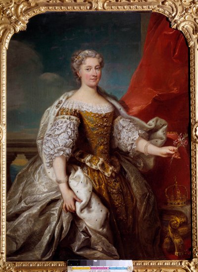 Porträt von Catherine Bnin Opalinska, Ehefrau von Stanislas Lescinski, Königin von Polen und dann Herzogin von Lothringen und Bar (1680-1747) von Jean Baptiste van Loo