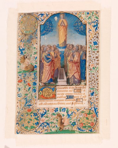 Mariä Himmelfahrt, aus einem Stundenbuch von Jean Bourdichon