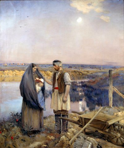 Der Tag einer Bauernfamilie von Jean Charles Cazin