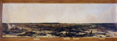 Russlandfeldzug: Panorama der Schlacht von Moskau am 07.09.1812 von Jean Charles Langlois