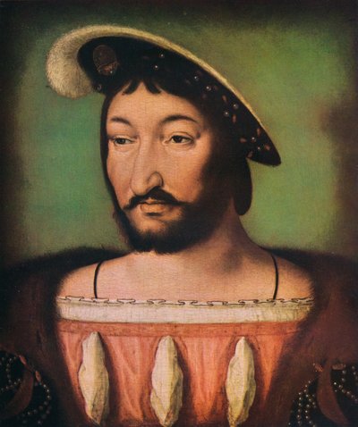 Porträt von François I. von Frankreich, 16. Jahrhundert von Jean Clouet