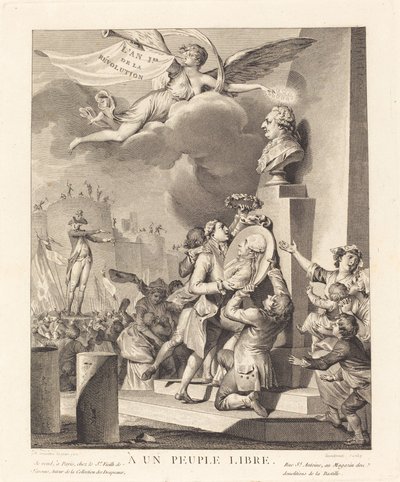 An ein freies Volk von Jean Dambrun after Jean Michel Moreau