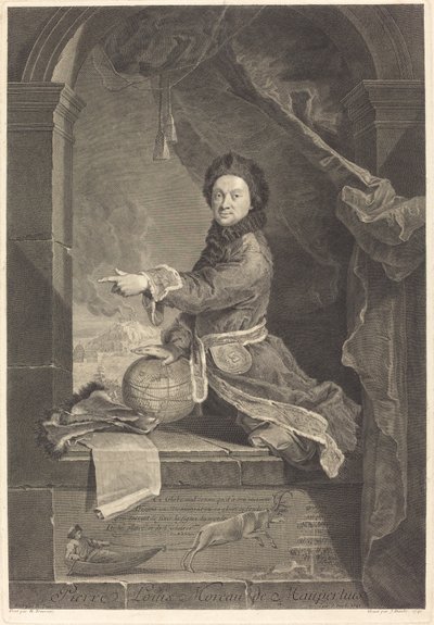 Pierre Louis Moreau de Maupertuis von Jean Daullé after Robert Levrac Tournieres