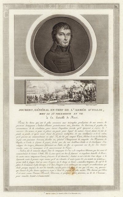 Porträt von Barthelemy Catherine Joubert von Jean Duplessi Bertaux