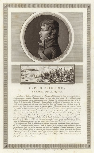 Porträt von Guillaume Philibert Duhesme von Jean Duplessi Bertaux