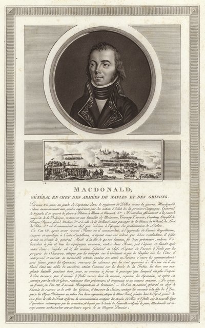 Porträt von Jacques MacDonald, Herzog von Taranto von Jean Duplessi Bertaux