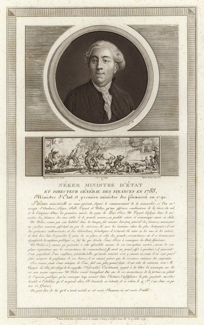 Porträt von Jacques Necker von Jean Duplessi Bertaux