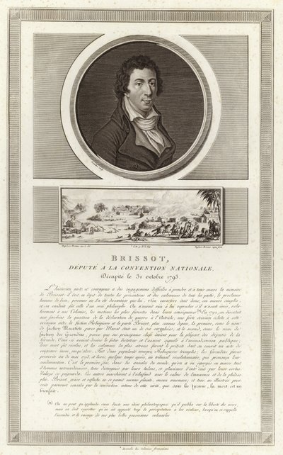 Porträt von Jacques Pierre Brissot von Jean Duplessi Bertaux