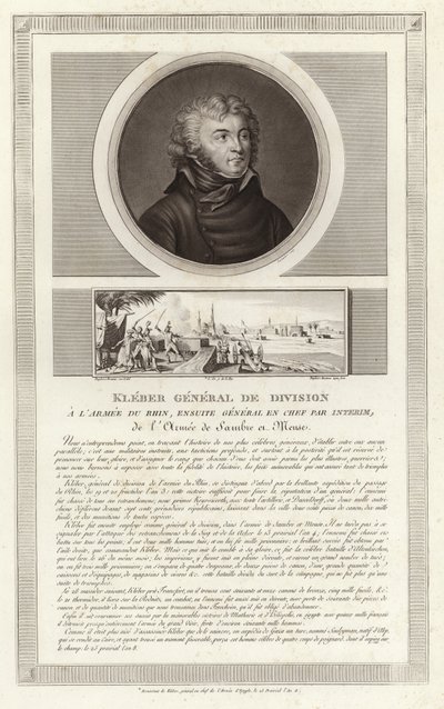 Porträt von Jean Baptiste Kleber von Jean Duplessi Bertaux