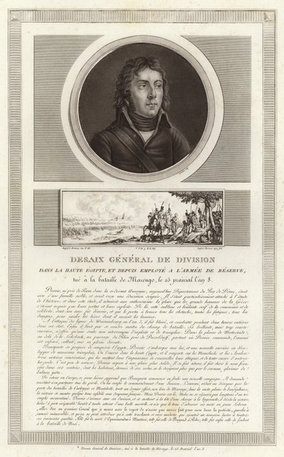 Porträt von Louis Desaix von Jean Duplessi Bertaux