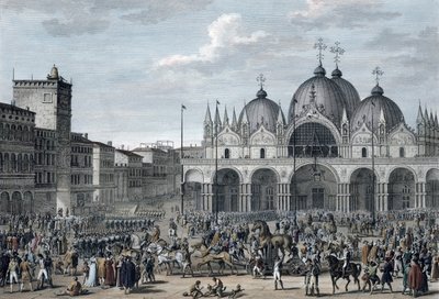 Der Einzug der Franzosen in Venedig, Floreal, Jahr 5 Mai 1797 von Jean Duplessis Bertaux
