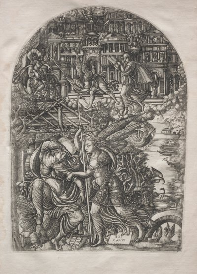Die Apokalypse: Der Engel zeigt St. Johannes das neue Jerusalem von Jean Duvet