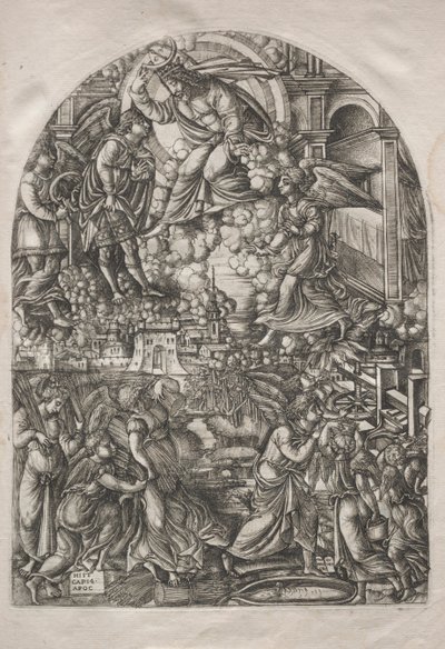 Die Apokalypse: Die Kelter des Zornes Gottes von Jean Duvet