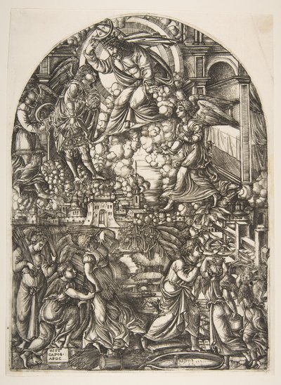 Die Kelter des Zornes Gottes, aus der Apokalypse von Jean Duvet