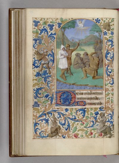 Die Verkündigung an die Hirten Stundenbuch, 1450-1499 von Jean Fouquet