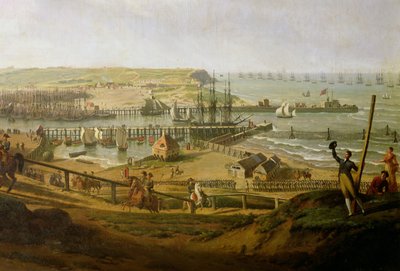 Napoleon besucht das Lager in Boulogne im Juli 1804 (Detail), 1806 von Jean Francois Hue
