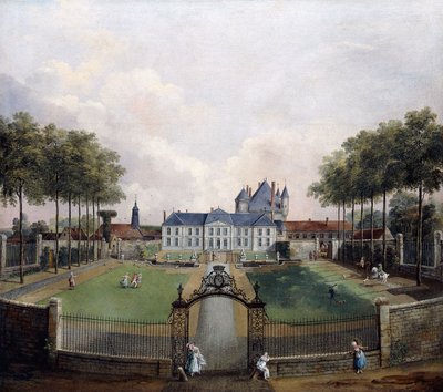 Ansichten des Château de Mousseaux und seiner Gärten von Jean Francois Hue