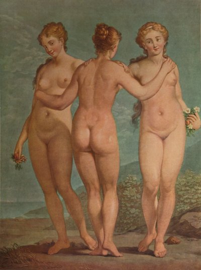 Les Trois Graces, Die drei Grazien, ca. 1785, 1913 von Jean Francois Janinet
