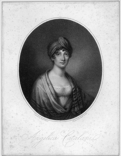 Angelica Catalani, graviert von Antoine Cardon von Jean Francois Marie Huet Villiers