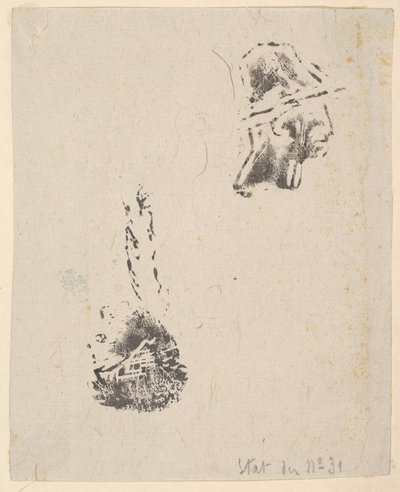 Proof aus einem Block von Skizzen von Jean Francois Millet