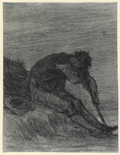 Der müde Heuarbeiter von Jean Francois Millet