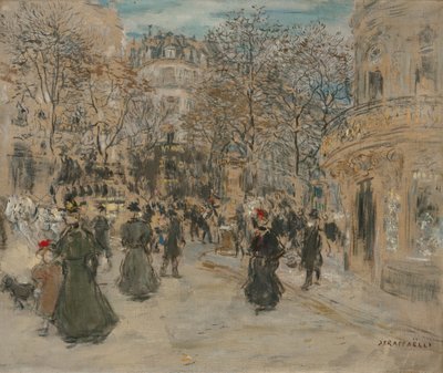 Der Boulevard von Jean Francois Raffaelli