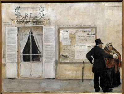 Die Gäste warten auf die Hochzeit von Jean Francois Raffaelli
