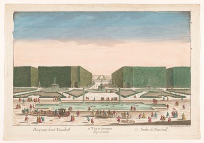 Ansicht der Vauxhall Gardens in London von Jean François Daumont