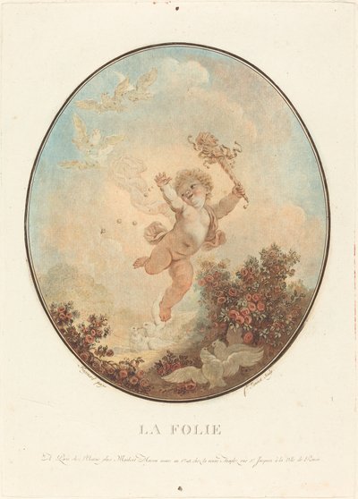 Der Wahnsinn von Jean François Janinet after Jean Honoré Fragonard