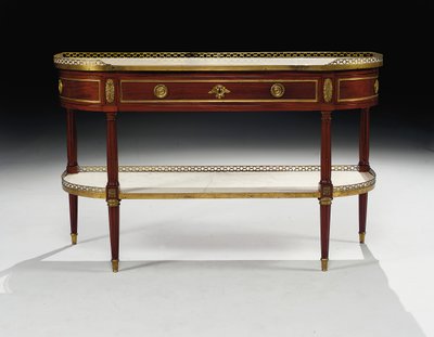 Louis XVI Konsole Desserte von Jean Frederic Birckel