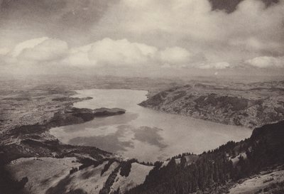 Rigi Kulm, Blick auf Zugersee von Jean Gaberell
