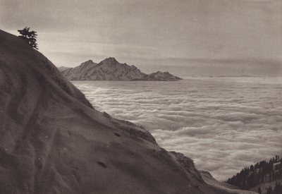 Rigi Kulm, über dem Nebelmeer von Jean Gaberell
