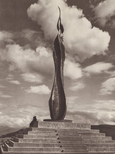 Schweiz: Kriegerdenkmal auf der Forch, nahe Zürich von Jean Gaberell