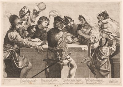 Der Wahrsager von Jean Ganière after Valentin de Boullogne