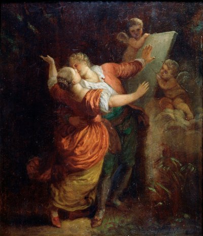Schwur der Liebe, Mitte des 18. Jahrhunderts von Jean Honore Fragonard