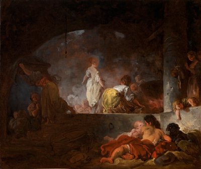 Die Wäscherinnen, um 1756-61 von Jean Honore Fragonard