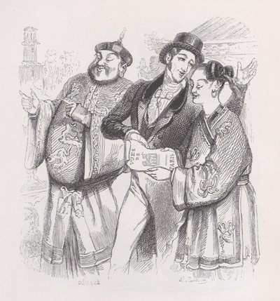 Jean von Paris aus den gesammelten Werken von Béranger von Jean Ignace Isidore Gérard