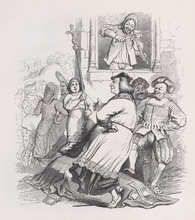 Der Geiger von Meudon aus Die vollständigen Werke von Béranger von Jean Ignace Isidore Gérard