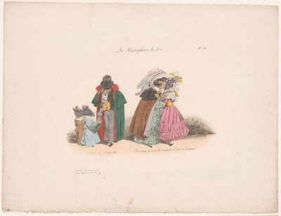 Katzen verhalten sich freundlich gegenüber Mäusen von Jean Ignace Isidore Gérard Grandville