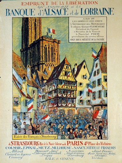 Befreiungskredit an der Bank von Elsass und Lothringen von Jean Jacques (1873 1951) Waltz