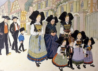 Französische Feierlichkeiten zur Rückkehr des Elsass nach Frankreich von Jean Jacques Waltz