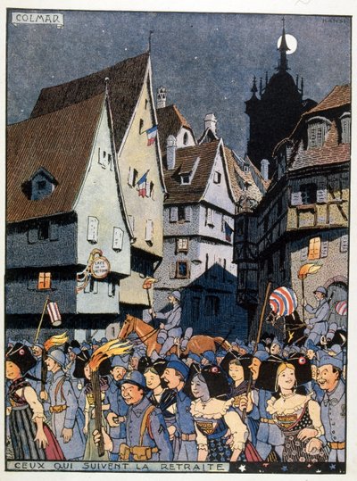 Französische Feierlichkeiten zur Rückkehr des Elsass nach Frankreich von Jean Jacques Waltz