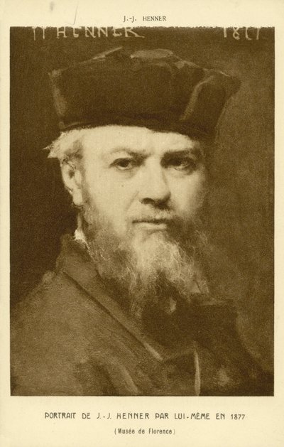 Selbstporträt von Jean-Jacques Henner, französischer Künstler von Jean Jacques (after) Henner