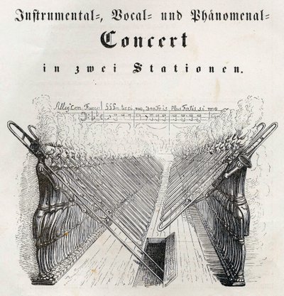 Instrumental-, Vokal- und Phänomenalkonzert, 1844 von Jean Jacques Grandville
