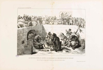 Das Volk an den Vampirsteuern ausgeliefert. Aus La Caricature, 1833 von Jean Jacques Grandville